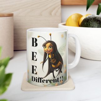Bee different coffee mug