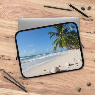 Ocean beach laptop sleeve