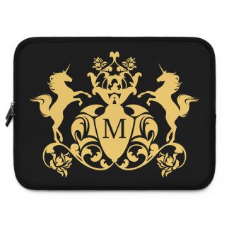 Unicorn monogram laptop sleeve case